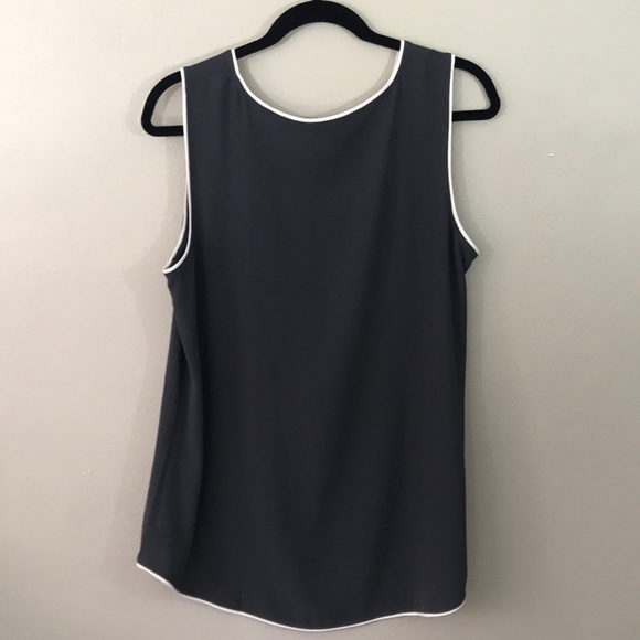 EILEEN FISHER Silk Georgette Crepe silk tank M - Picture 4 of 7